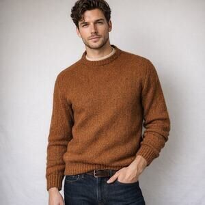 McGregor Vintage McGregor Shetland Wool Sweater Men’s L Brown Crewneck USA